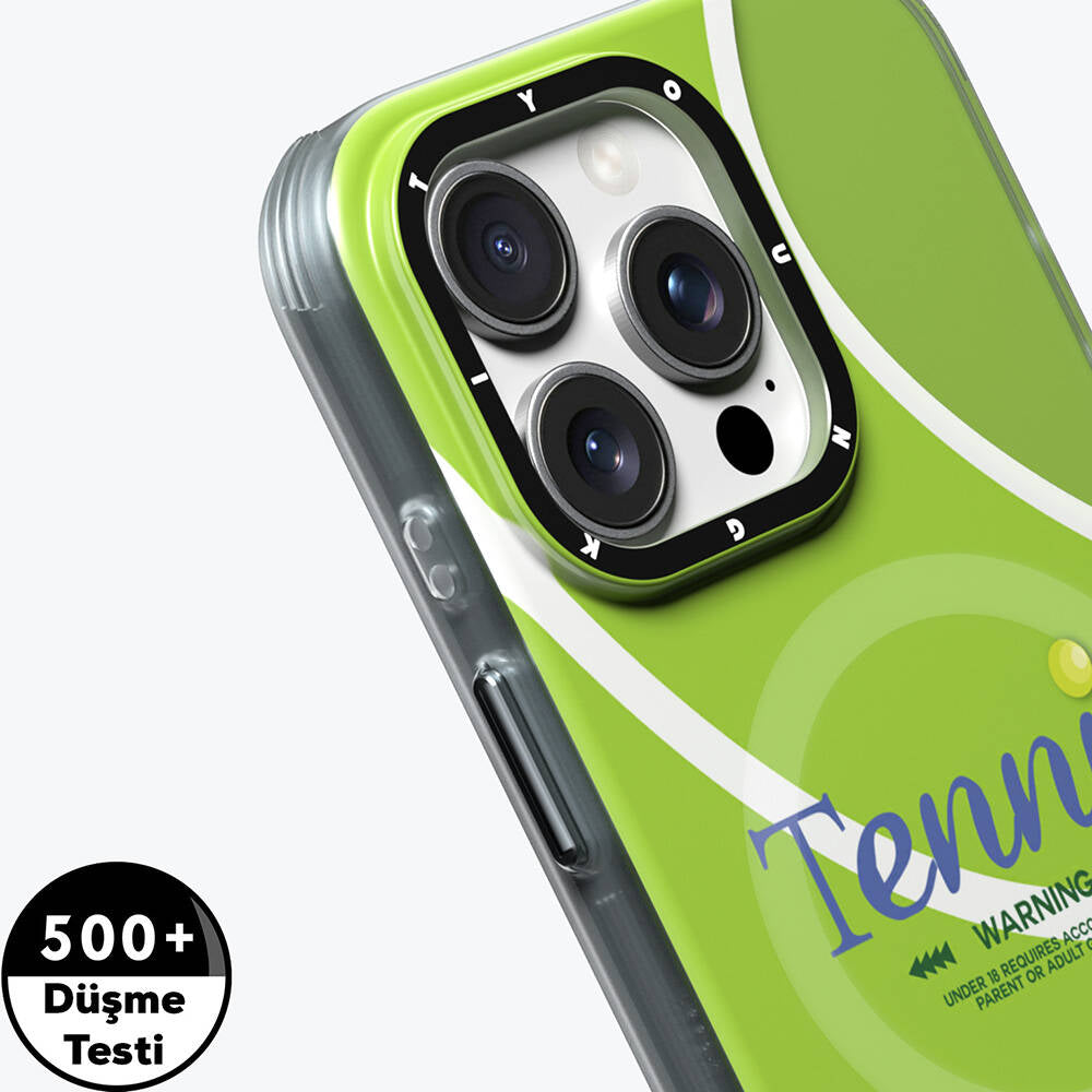 iPhone 16 Pro Max Kılıf Magsafe Şarj Özellikli Spor Tasarımlı Youngkit Dynamic Serisi Kılıf Kahverengi