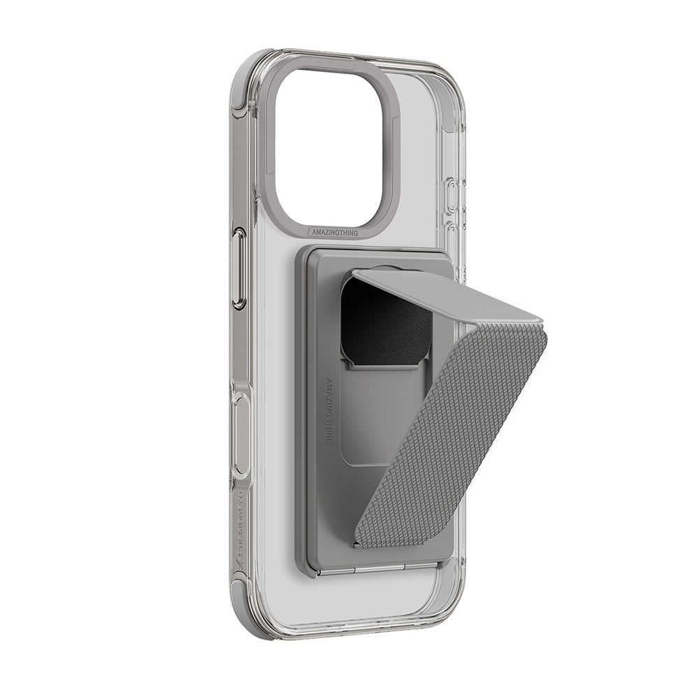 iPhone 16 Pro Max Kılıf Magsafe Şarj Özellikli Standlı Kartlıklı Set Amazingthing Omni Adventure Serisi Kılıf Rose Gold