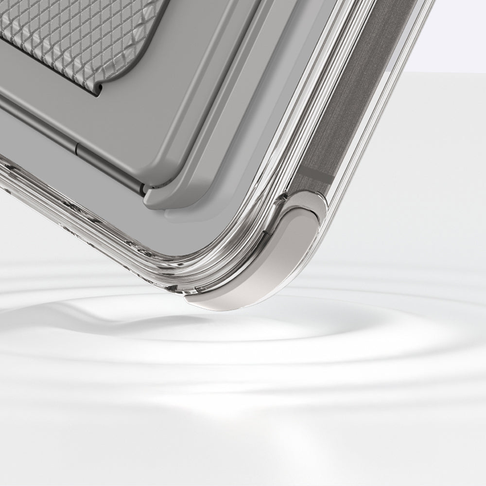 iPhone 16 Pro Max Kılıf Magsafe Şarj Özellikli Standlı Kartlıklı Set Amazingthing Omni Adventure Serisi Kılıf Gri