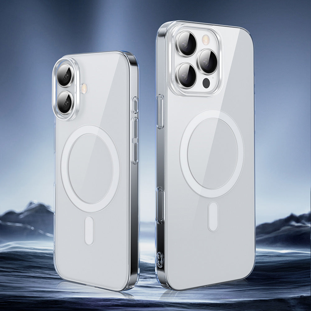 iPhone 16 Pro Max Kılıf Magsafe Şarj Özellikli Wiwu YXK-207 Invisible Pro Sert PC Kılıf Şeffaf