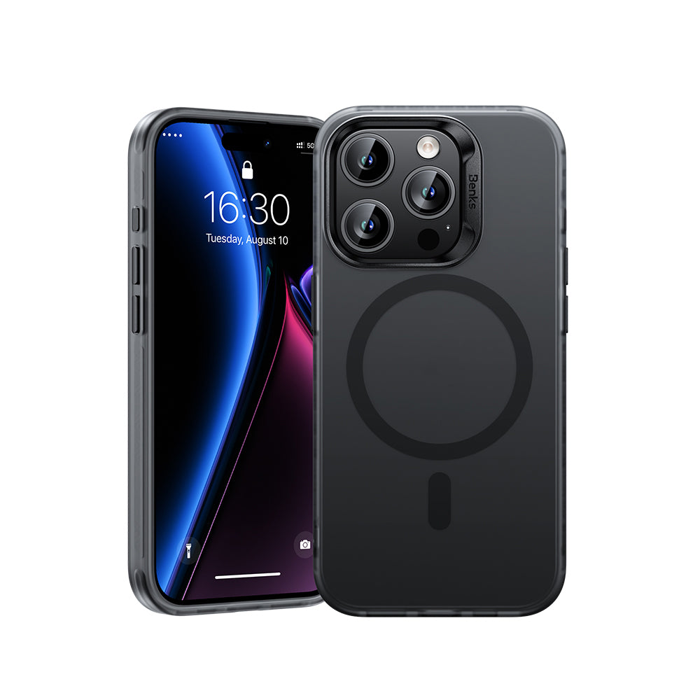 Apple iPhone 16 Pro Max Kılıf M-safe Şarj Özellikli Yeni Seri Benks Lucid Armor Kapak