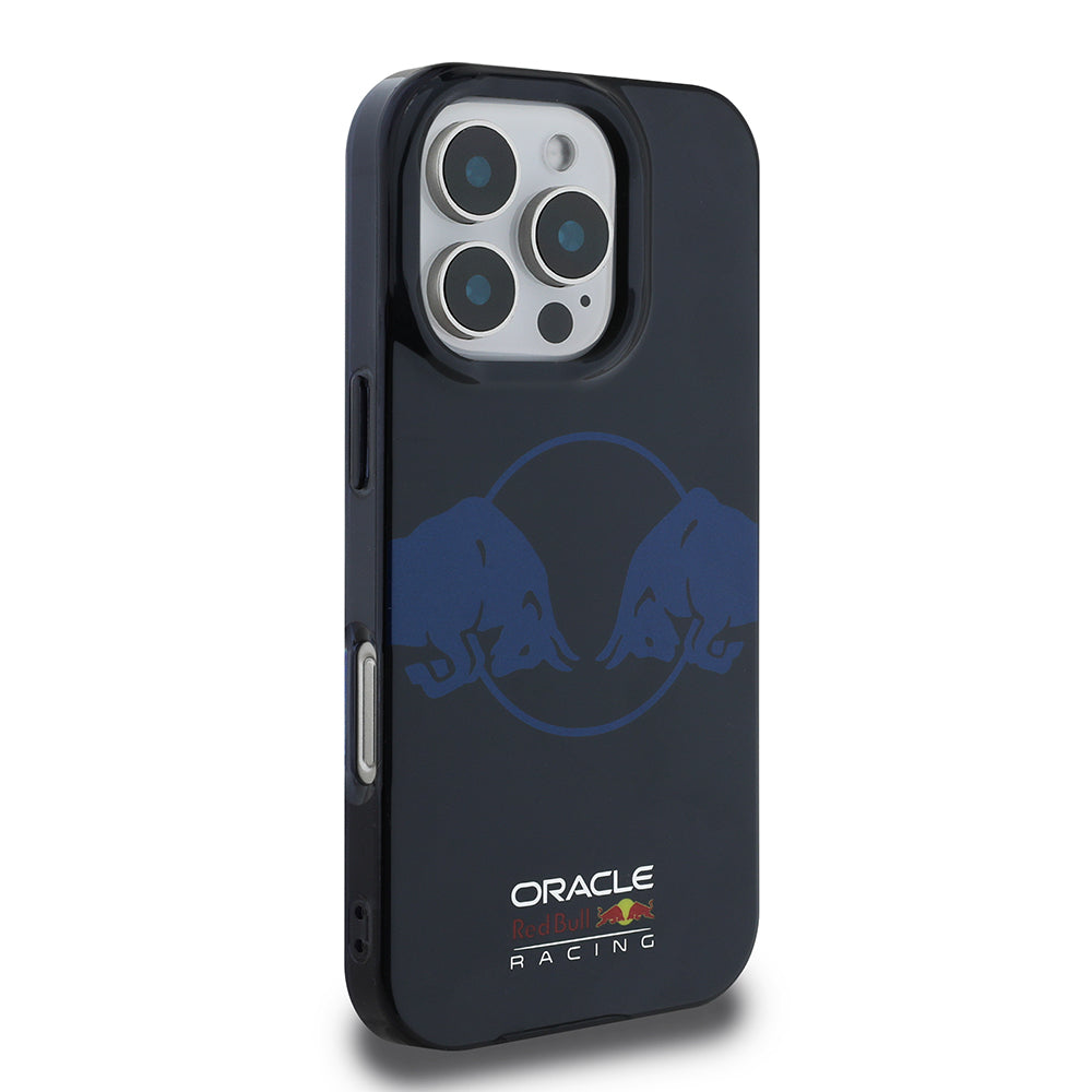 Apple iPhone 16 Pro Max Kılıf Redbull Orjinal Lisanslı M-safe Şarj Özellikli IML Çift Boğa Baskılı Sert PC  Kapak Lacivert