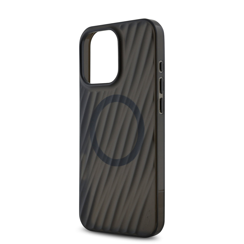 iPhone 16 Pro Max Kılıf TUMI Orjinal Lisanslı Magsafe Şarj Özellikli Transparan Kılıf Siyah