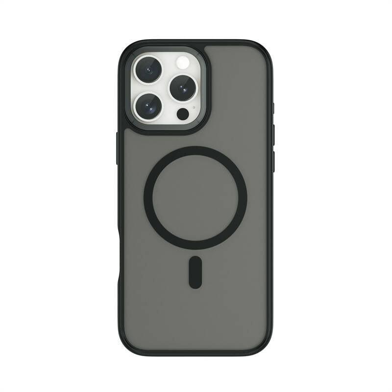 iPhone 16 Pro Max Kılıf Wiwu FGG-012 ArmorPro Serisi Magsafe Şarj Özellikli Parmak İzi Bırakmayan Kılıf Siyah