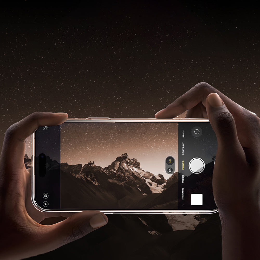 iPhone 16 Pro Max Kılıf Wiwu MCC-102 Magnetic Crystal Sert PC Kılıf Şeffaf