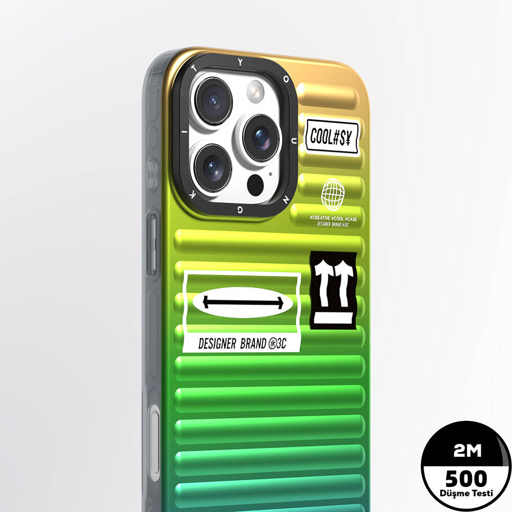 iPhone 16 Pro Max Kılıf YoungKit The Secret Color Serisi Kılıf Mavi