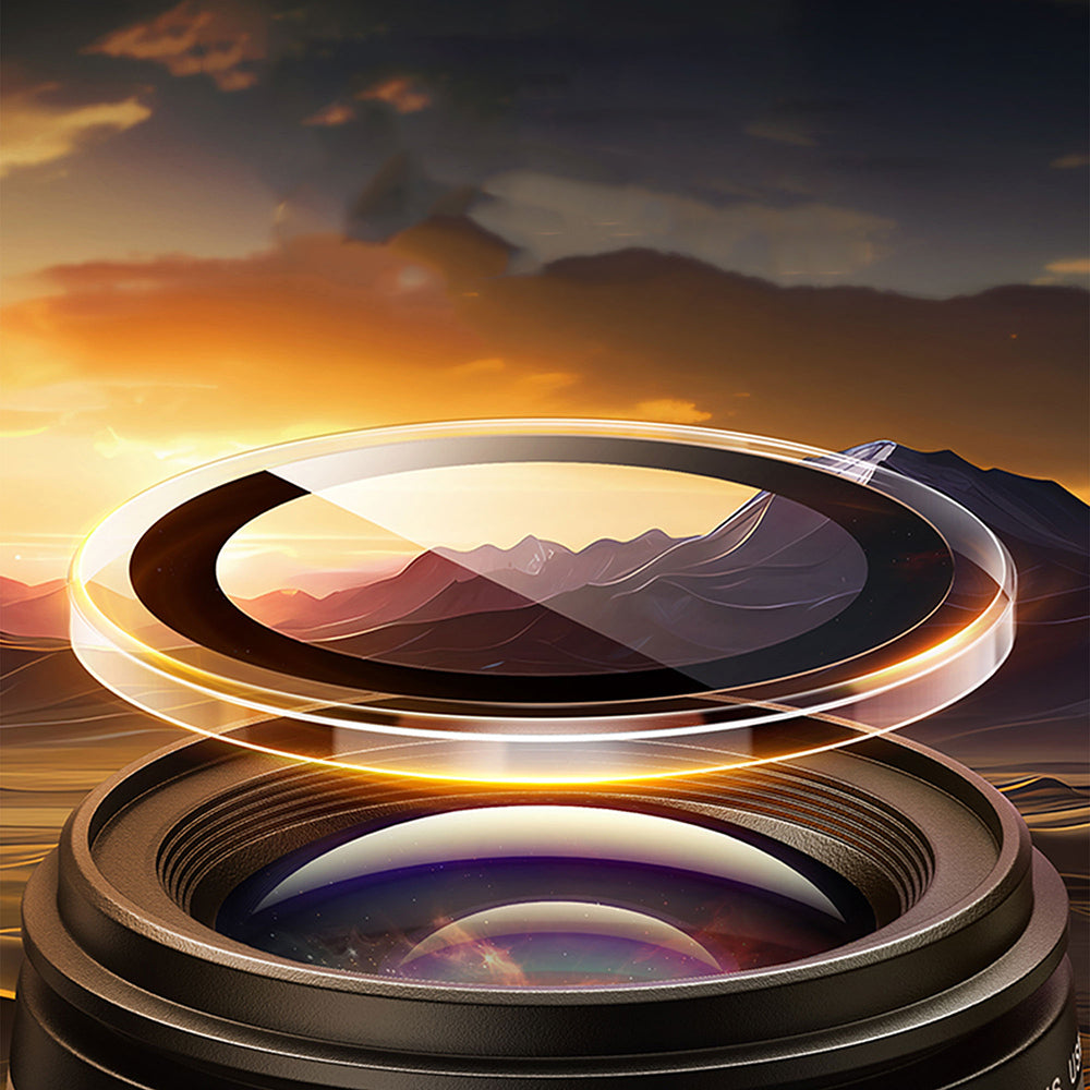 iPhone 16 Wiwu LG-007 Lens Guard Oleofobik Anti Reflective Kamera Lens Koruyucu + Kolay Uygulama Aparatlı Şeffaf