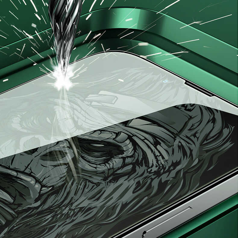 Apple iPhone 16E Benks Little KingKong Anti-Blue Light Cam Ekran Koruyucu Siyah