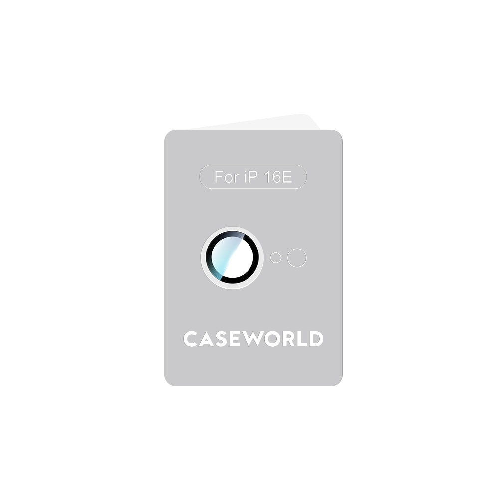 Apple iPhone 16E CaseWorld Alloy Serisi Oleofobik Anti Reflective Kamera Lens Koruyucu Gümüş