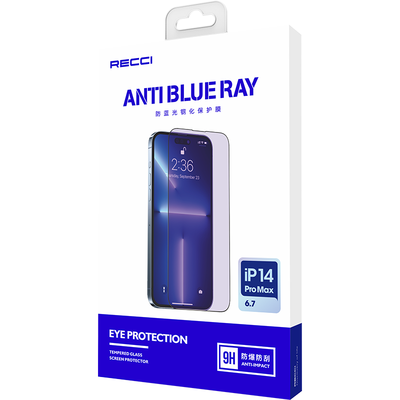 Apple iPhone 16E Recci Anti-Blue Light Cam Ekran Koruyucu Renksiz