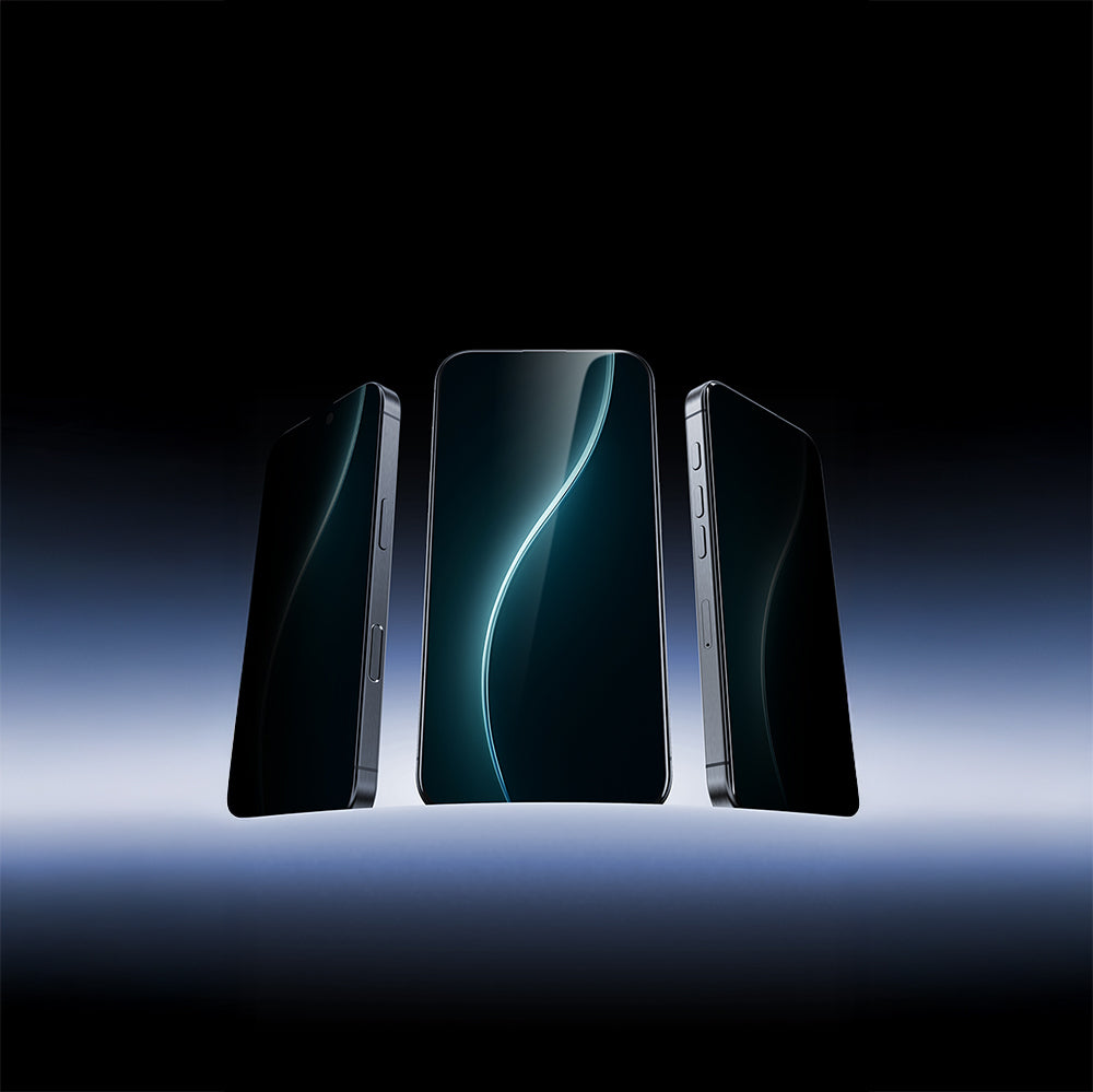 Apple iPhone 17 Air Benks Glass Warrior Privacy HD Cam Ekran Koruyucu + Kolay Uygulama Aparatlı Siyah