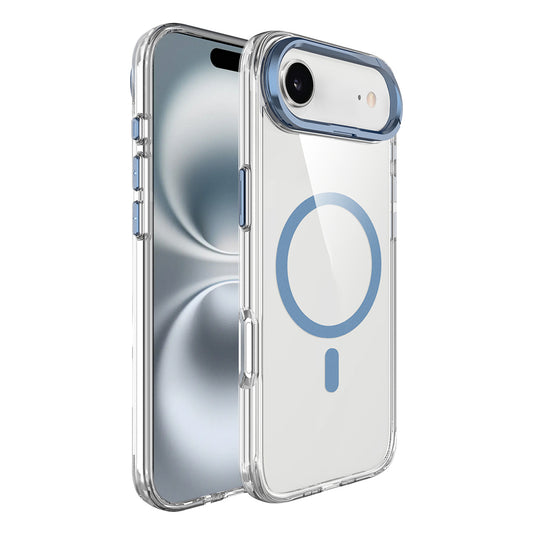 Apple iPhone 17 Air Kılıf M-safe Şarj Özellikli Airbagli Kamera Standlı Zore Azor Kapak