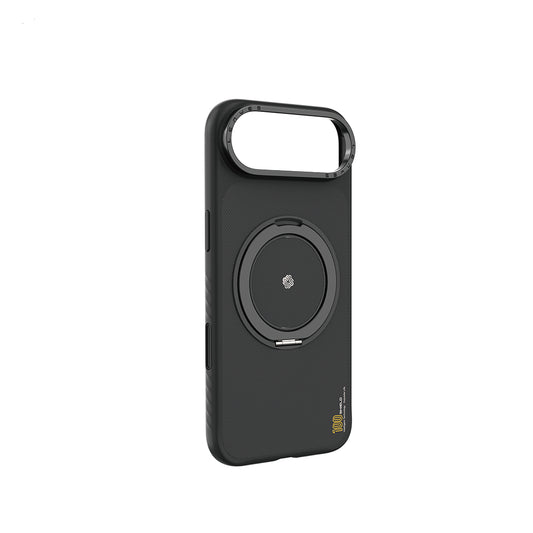 Apple iPhone 17 Air Kılıf M-safe Şarj Özellikli Metal Standlı Lenyes CK225 Kevlar Kapak