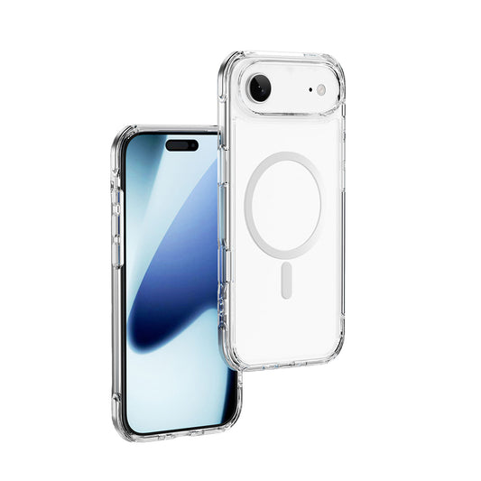 Apple iPhone 17 Air Kılıf M-safe Şarj Özellikli Wiwu MCC-702 Titanyum Pro Serisi Sert PC Kapak