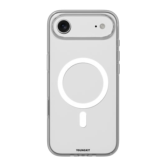 Apple iPhone 17 Air Kılıf M-safe Şarj Özellikli Youngkit Clear Serisi Kapak