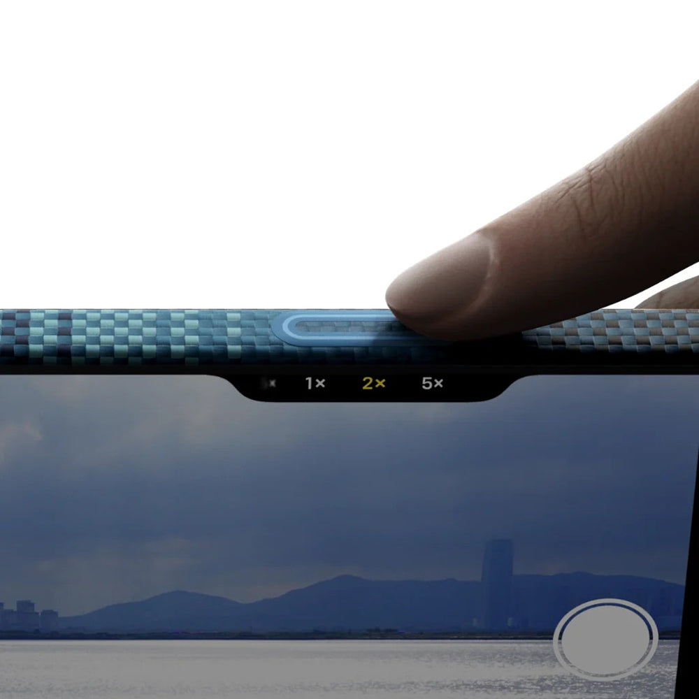 Apple iPhone 17 Kılıf M-safe Şarj Özellikli Aramid Fiber Pitaka Tactile Woven Sunset-Moonrise Serisi Kapak Kahverengi