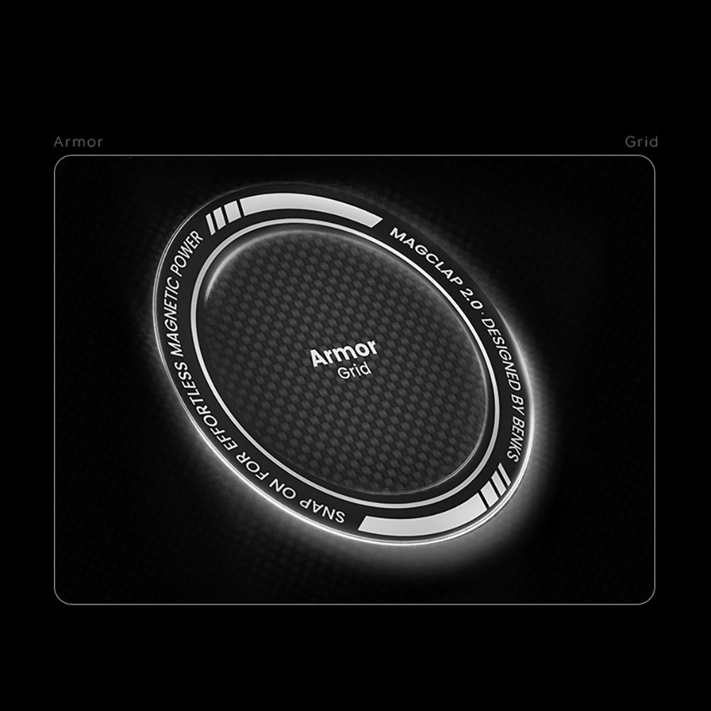 Apple iPhone 17 Kılıf M-Safe Şarj Özellikli Benks ArmorAir ArmorGrid Serisi Kevlar Kapak Gold