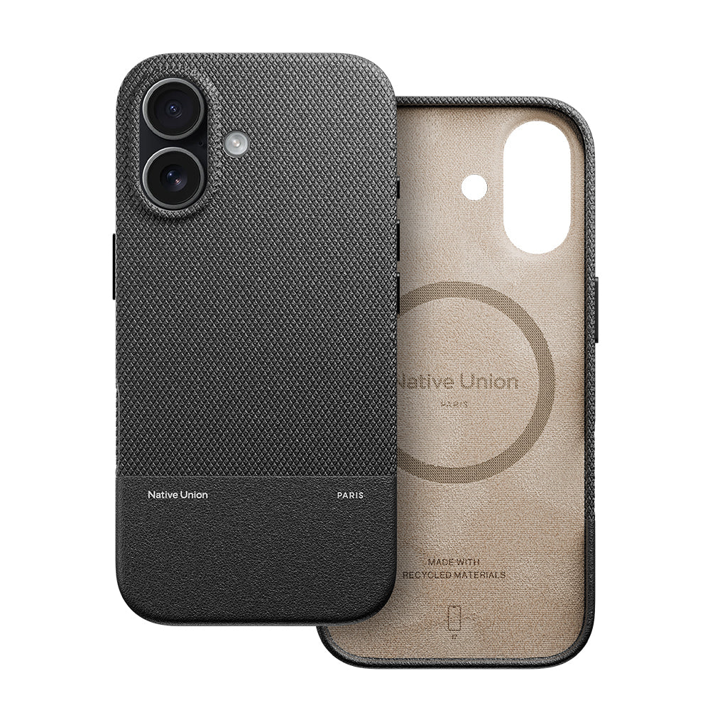 Apple iPhone 17 Kılıf M-safe Şarj Özellikli Deri Dokulu Native Union RE Classic Serisi Kapak