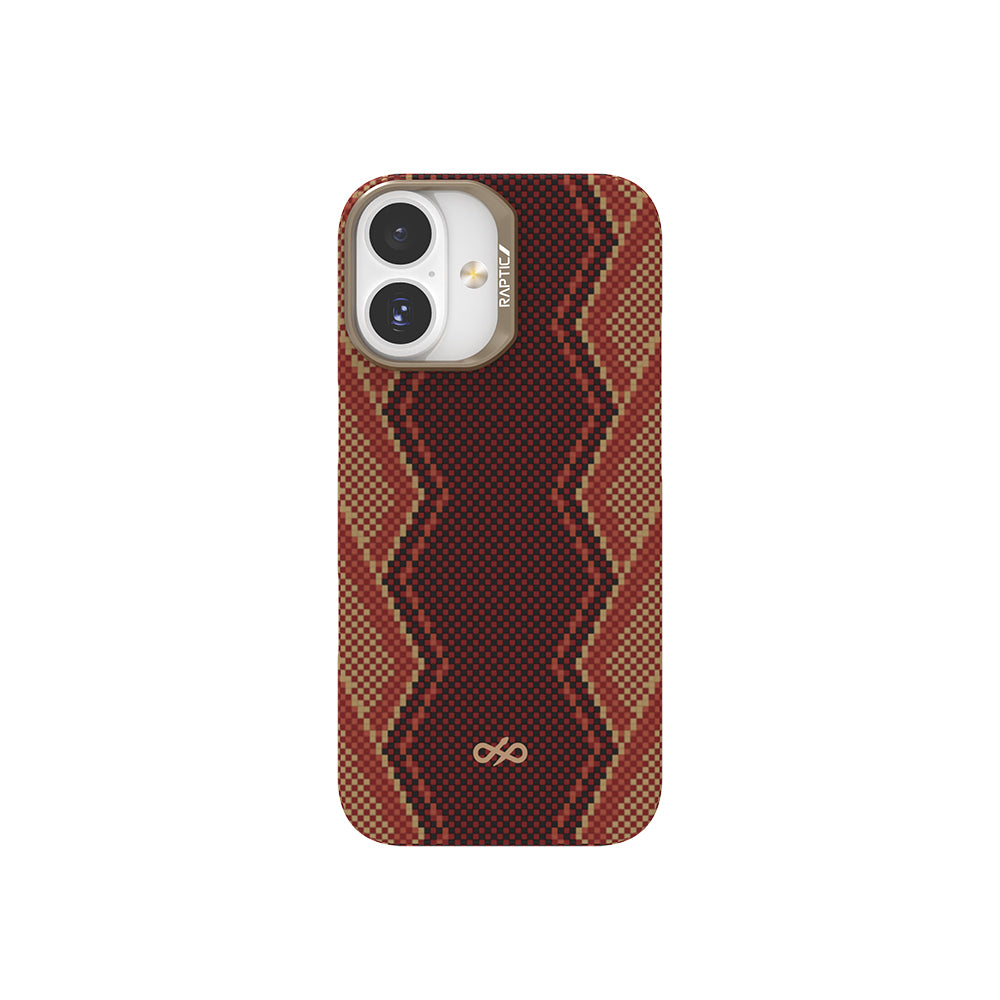 Apple iPhone 17 Kılıf M-safe Şarj Özellikli Raptic Aramid Skin Bionic Serisi Kapak