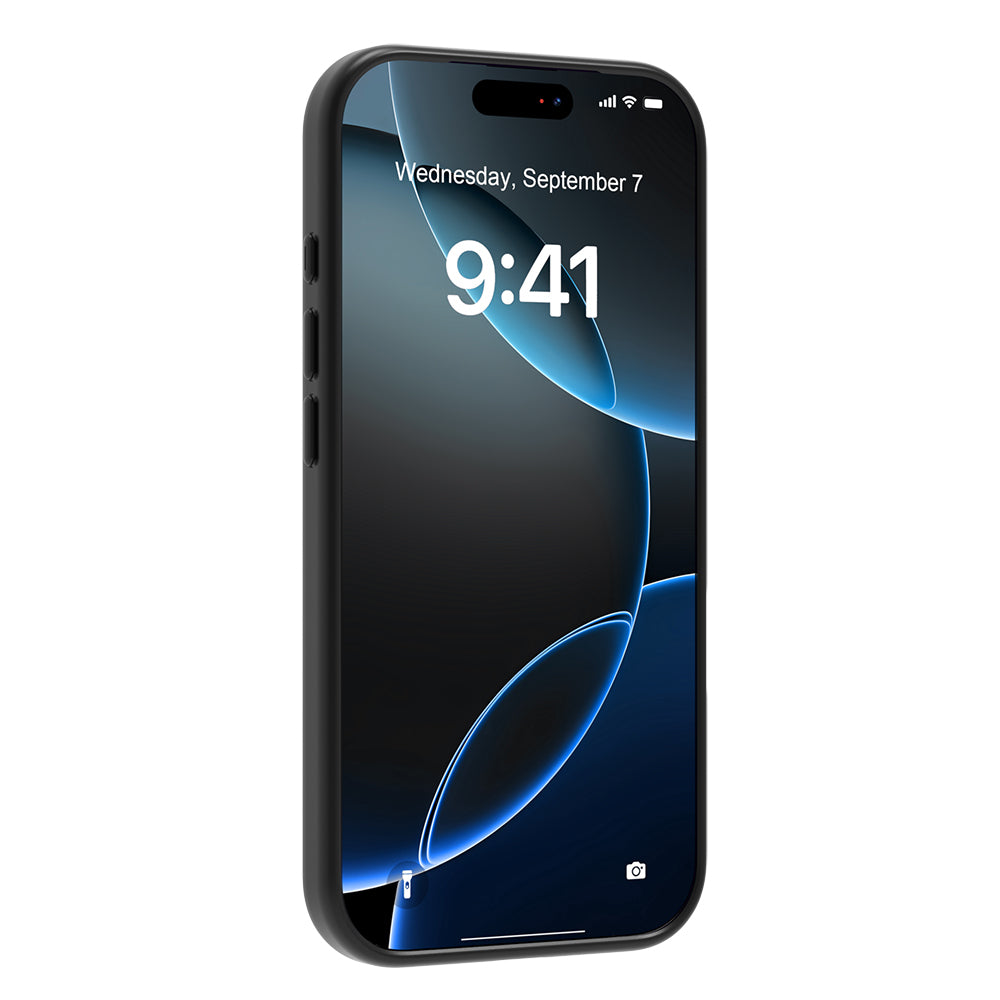 Apple iPhone 17 Pro Kılıf M-safe Şarj Özellikli 600D Metal Kamera Çerçeveli Raptic Aramid Fiber Serisi Kapak Siyah