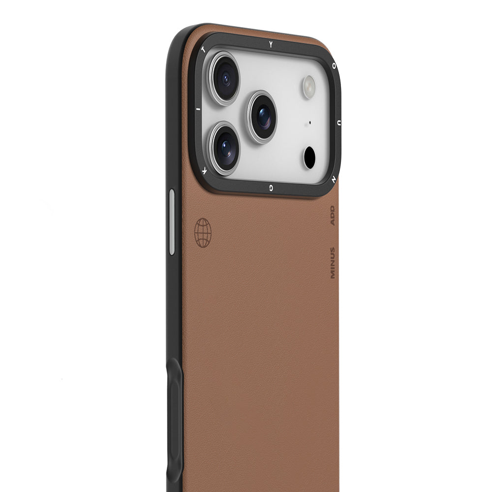 Apple iPhone 17 Pro Kılıf M-safe Şarj Özellikli Basit Mat Deri Desenli Youngkit Tech Fashion Serisi Kapak Siyah