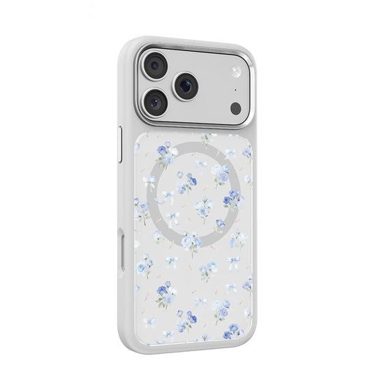 Apple iPhone 17 Pro Kılıf M-safe Şarj Özellikli Çiçek Tasarımlı Mutural Flower Serisi Kapak
