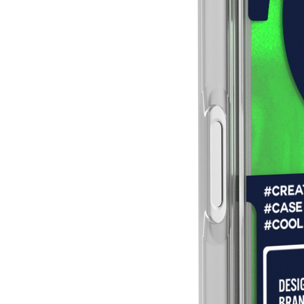 Apple iPhone 17 Pro Kılıf M-safe Şarj Özellikli Parlak Kumlu Sıvılı Tasarımlı Galaxy Fantasy Serisi Kapak Turuncu