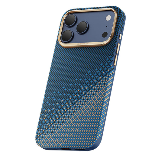 Apple iPhone 17 Pro Kılıf M-safe Şarj Özellikli Raptic Aramid Dual Ultra Serenity Serisi Karbon Kapak
