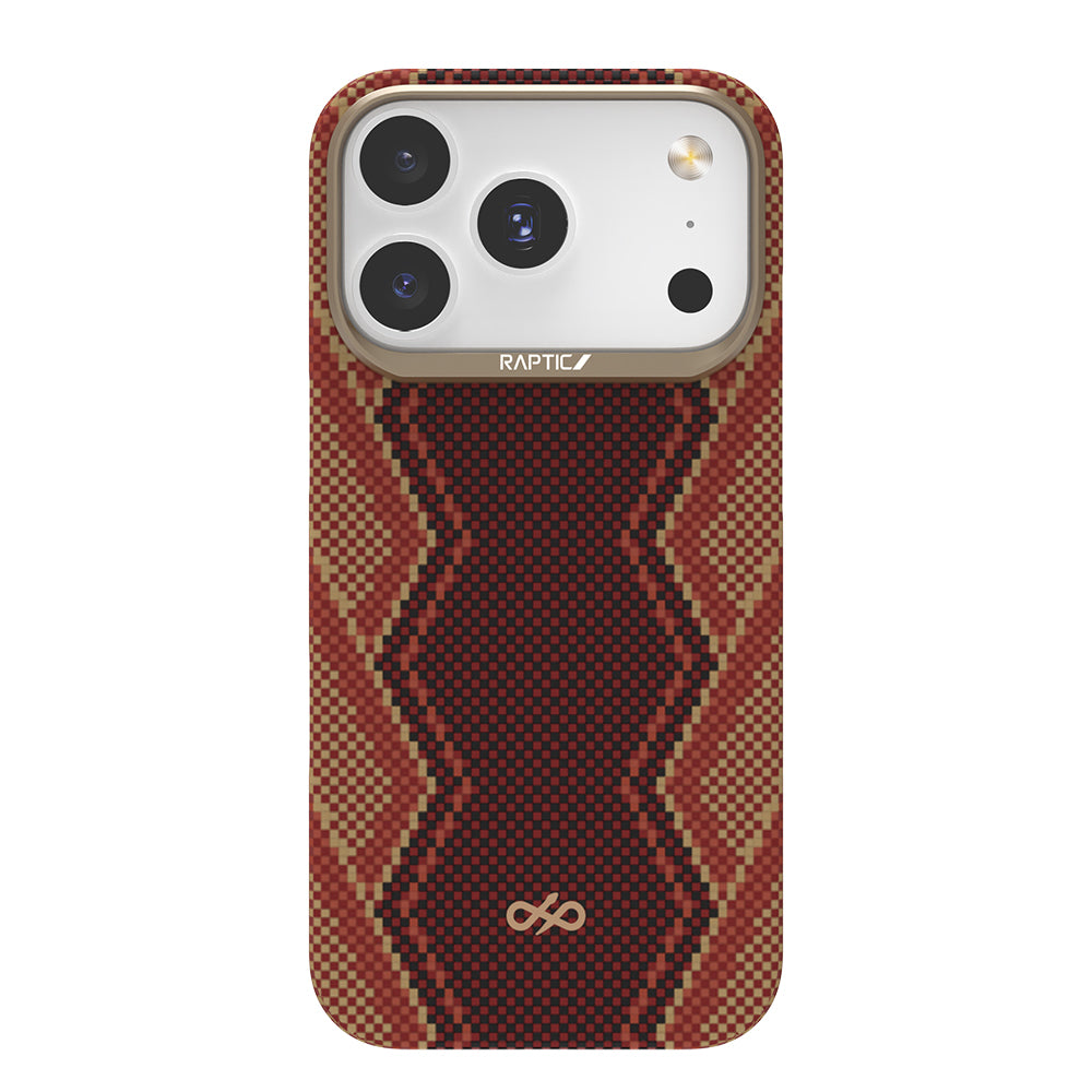 Apple iPhone 17 Pro Kılıf M-safe Şarj Özellikli Raptic Aramid Skin Bionic Serisi Kapak