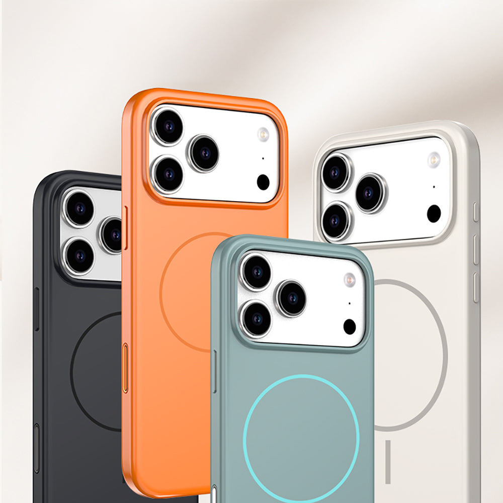 Apple iPhone 17 Pro Kılıf M-safe Şarj Özellikli Wlons Liza Kapak Yeşil