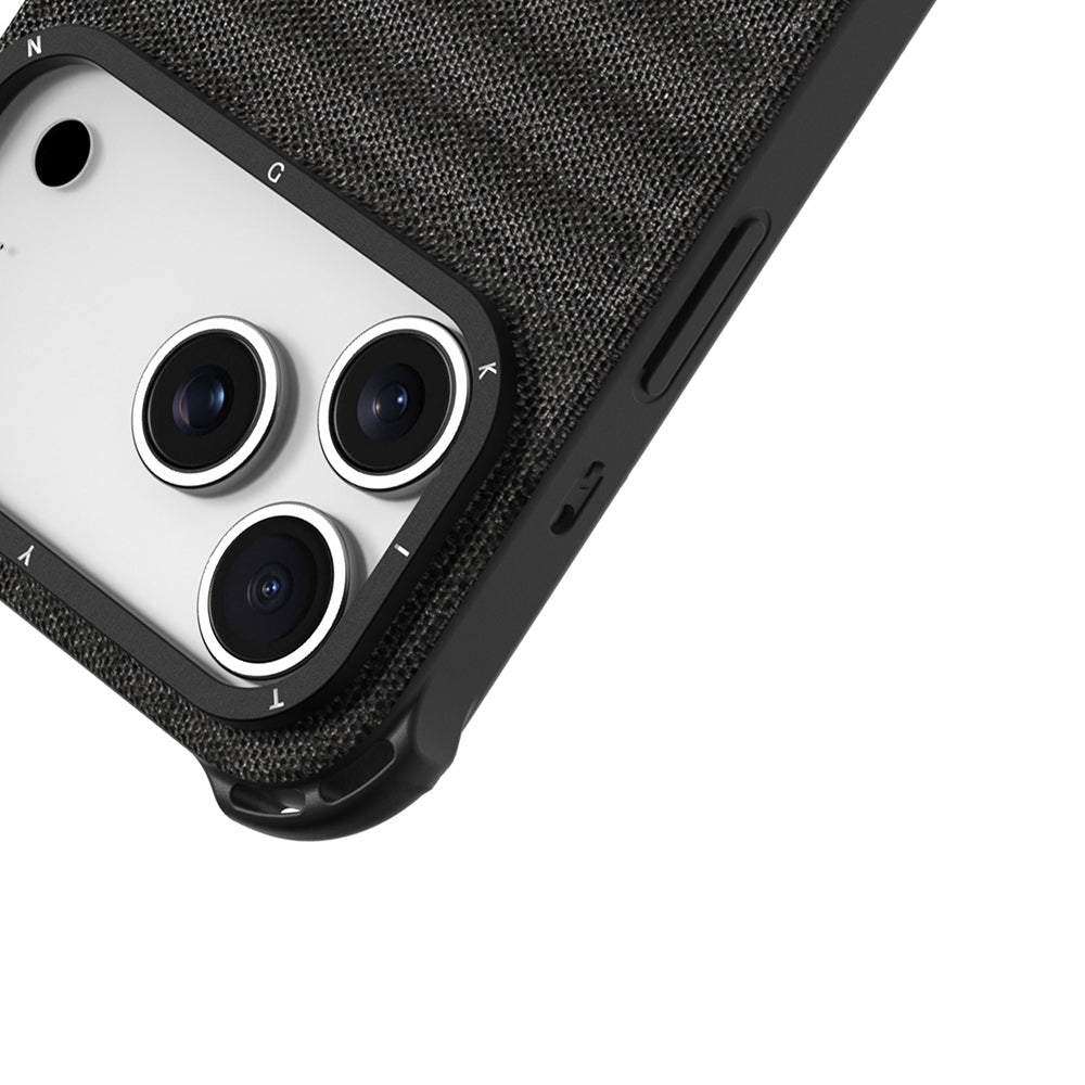 Apple iPhone 17 Pro Kılıf M-safe Şarj Özellikli Youngkit Canvas Serisi Kapak Mürdüm