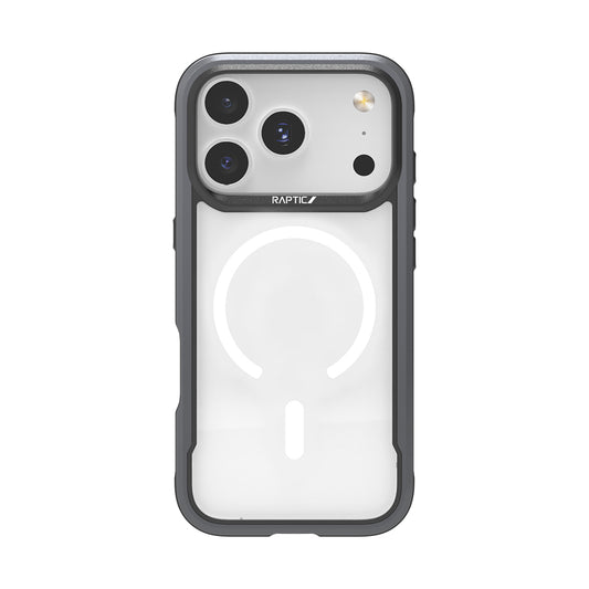 Apple iPhone 17 Pro Max Kılıf M-safe Şarj Özellikli Airbagli Raptic Shield Serisi Şeffaf Arka Yüzey Kapak