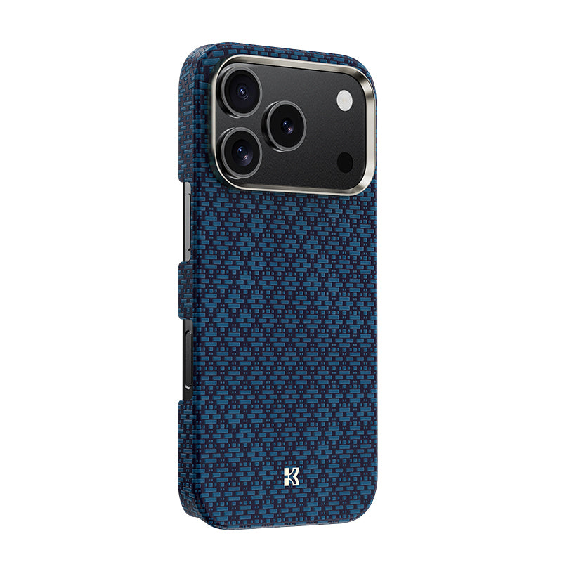 Apple iPhone 17 Pro Max Kılıf M-Safe Şarj Özellikli Benks ArmorAir ArmorGrid Serisi Kevlar Kapak Siyah