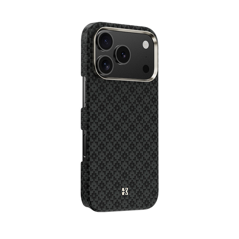 Apple iPhone 17 Pro Max Kılıf M-Safe Şarj Özellikli Benks ArmorAir ArmorGrid Serisi Kevlar Kapak Mavi