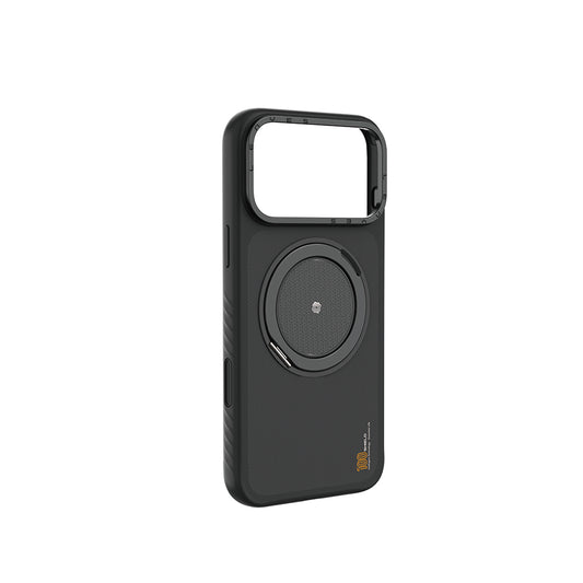 Apple iPhone 17 Pro Max Kılıf M-safe Şarj Özellikli Metal Standlı Lenyes CK225 Kevlar Kapak