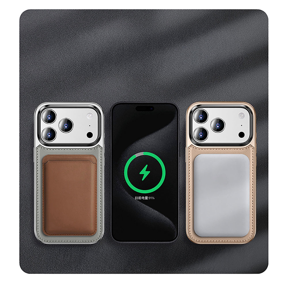 Apple iPhone 17 Pro Max Kılıf M-safe Şarj Özellikli Standlı Leto Kapak Siyah