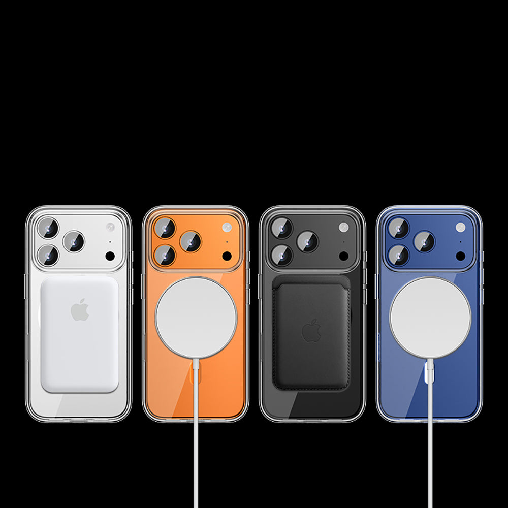 Apple iPhone 17 Pro Max Kılıf M-safe Şarj Özellikli Transparan Sert PC Wlons Pita Kapak Şeffaf
