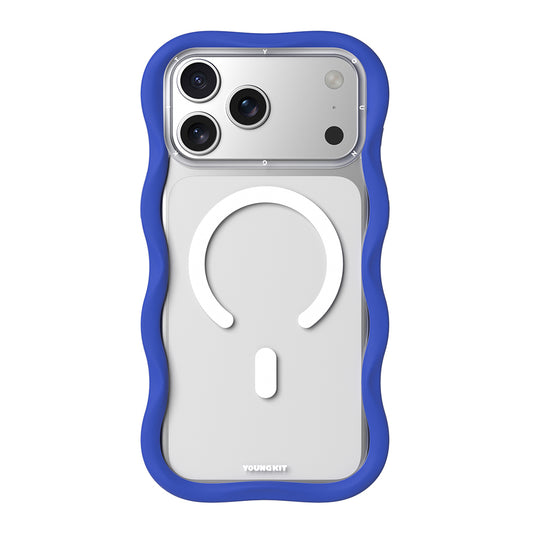 Apple iPhone 17 Pro Max Kılıf M-safe Şarj Özellikli Youngkit Wave Clear Serisi Kapak