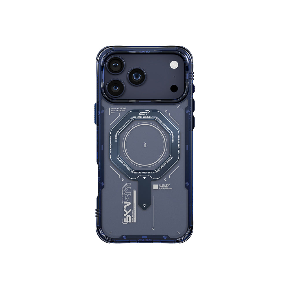 Apple iPhone 17 Pro Max Kılıf SkinArma M-safe Şarj Özellikli Airbag Tasarımlı Magma Kapak