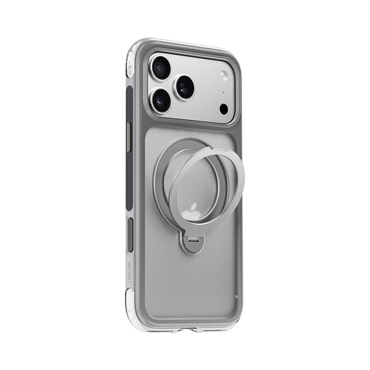 Apple iPhone 17 Pro Max Kılıf Wiwu AS-203 AeroShield Ultra Serisi M-safe Şarj Özellikli Airbag Tasarımlı Standlı Kapak