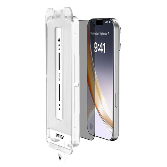 Apple iPhone 17 Pro Max Raptic Air Glass 2.5D Ekran Koruyucu 2 Adet + Kolay Uygulama Aparatlı