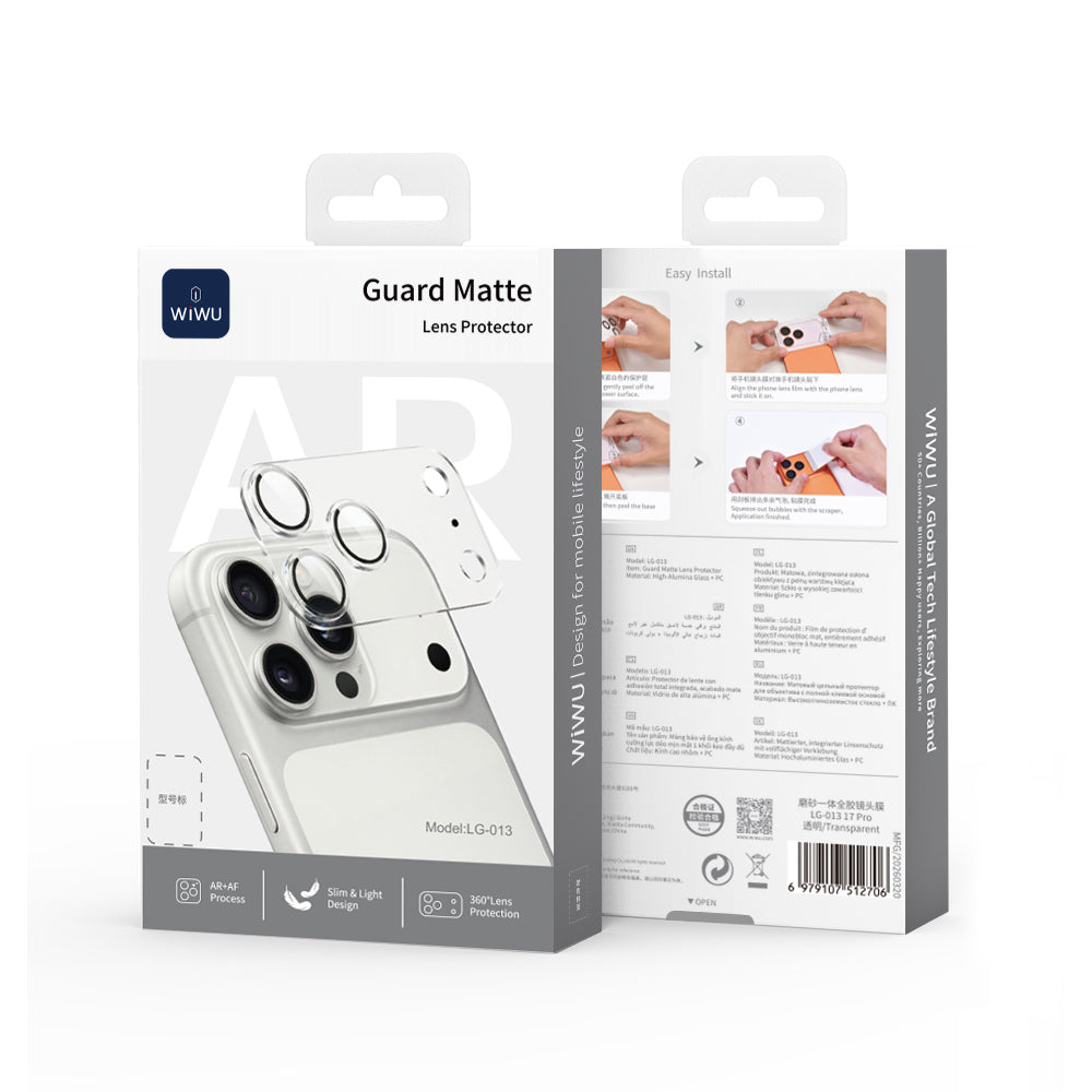Apple iPhone 17 Pro Wiwu LG-013 Lens Guard Matte Kamera Lens Koruyucu