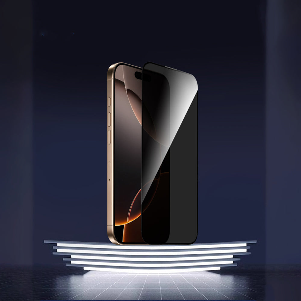 Apple iPhone 17 Wiwu GT-028 iPrivacy Temperli Cam Ekran Koruyucu Siyah