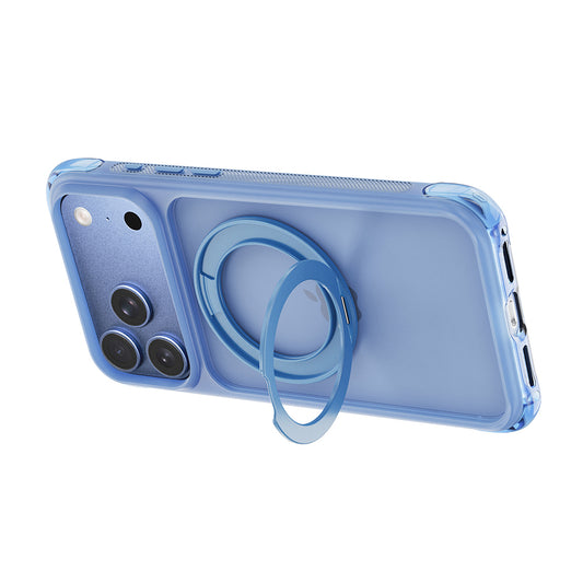 Apple iPhone 18 Pro Kılıf Wiwu AG-203 AeroGuard Ultra Serisi M-safe Şarj Özellikli Airbag Tasarımlı Standlı Kapak