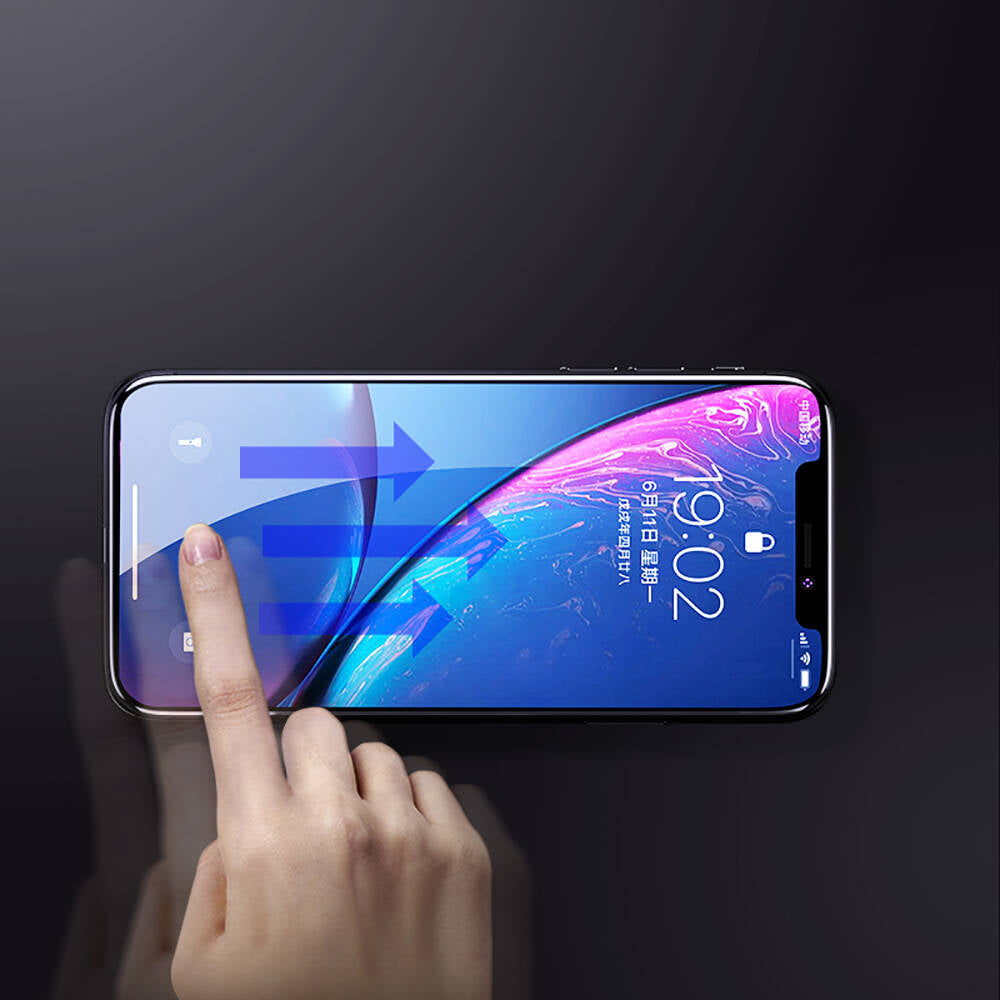 iPhone XR 6.1 Hidrofobik Ve Oleofobik Özellikli Benks Air Shield Ekran Koruyucu 10"lu Paket Şeffaf