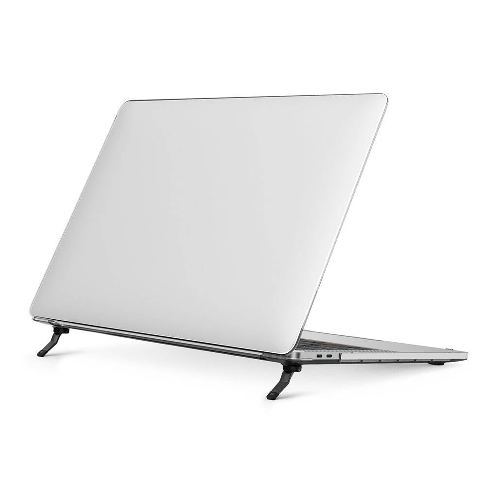 Macbook 13.3" Pro 2020 Wiwu Macbook iShield Standlı Shield Kılıf Beyaz