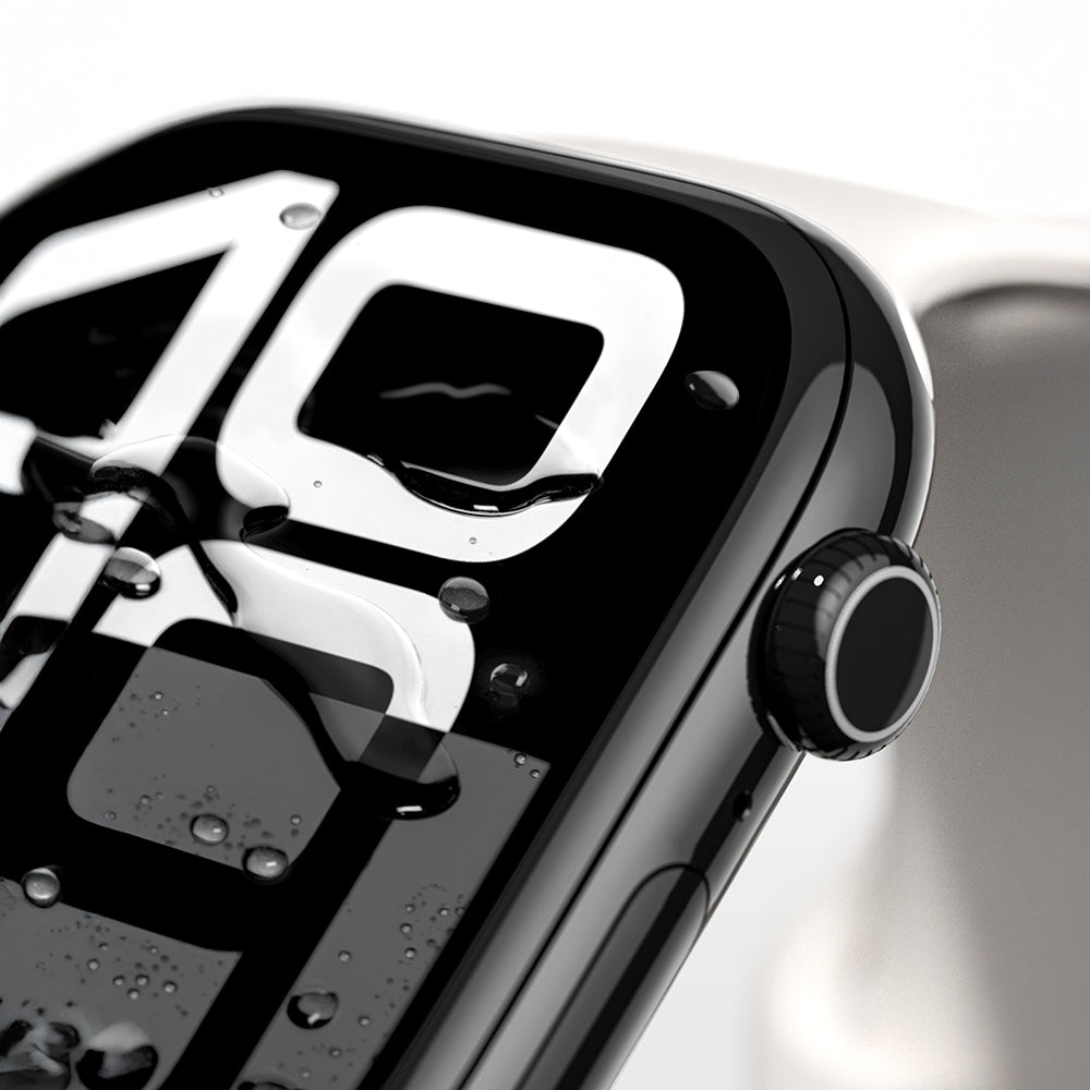 Apple Watch 10 42mm Amazingthing Radix Protective Parmak İzi Bırakmayan HD Ekran Koruyucu Film + Kolay Uygulama Aparatı Şeffaf