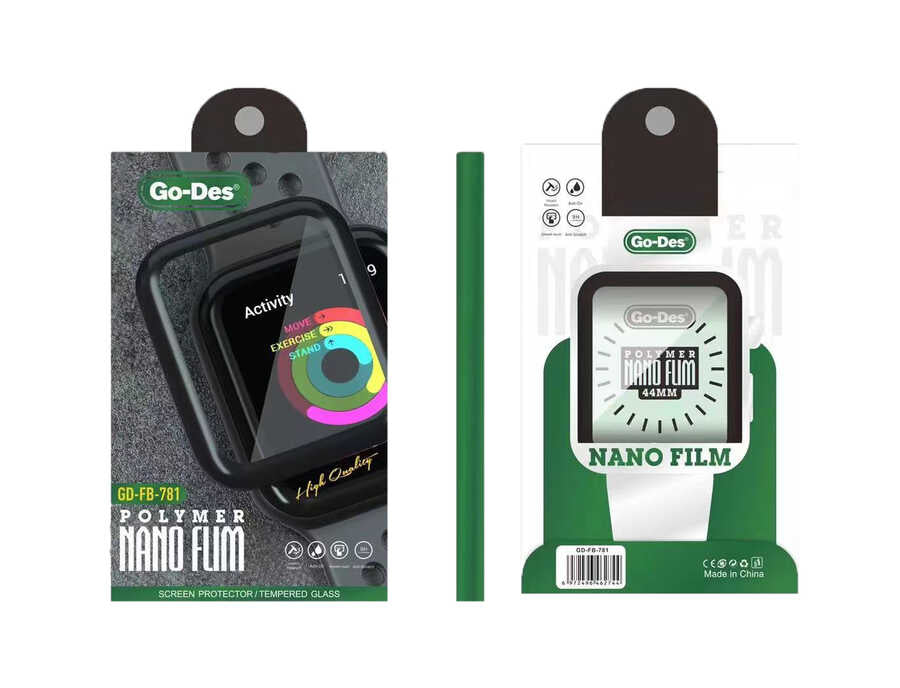 Watch 7 41mm Go Des 2 in 1 Ekran Koruyucu Siyah