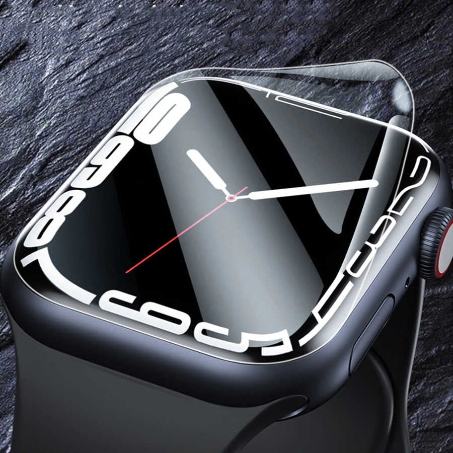 Watch 7 45mm Go Des 2 in 1 Ekran Koruyucu Siyah