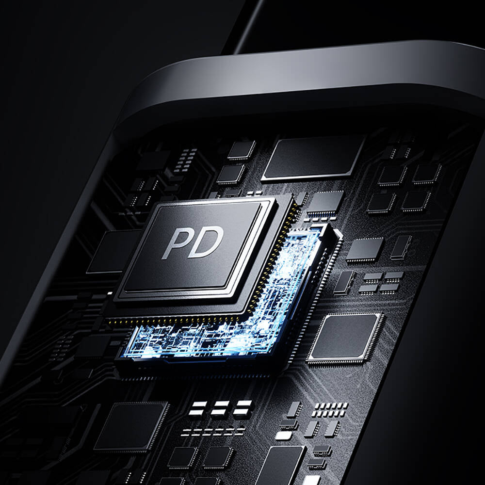 Benks D46 Type-C to Type-C & Type-C & Lightning PD3.0 Örgülü Şarj ve Data Kablosu 100W 1.2 Metre Beyaz